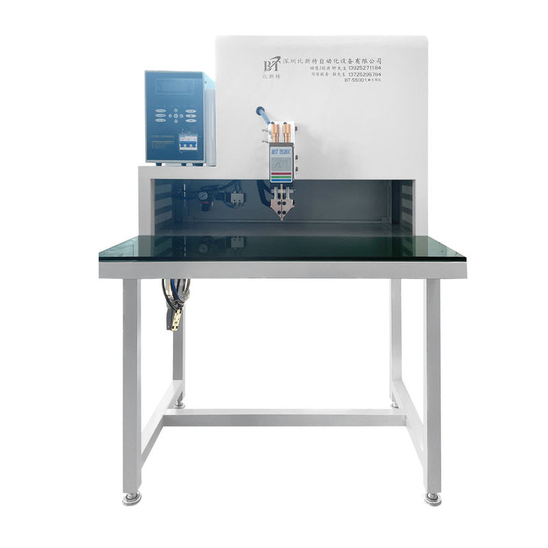 LCD Pneumatic Spot Welding Machine For Battery Uniform Welding Spot